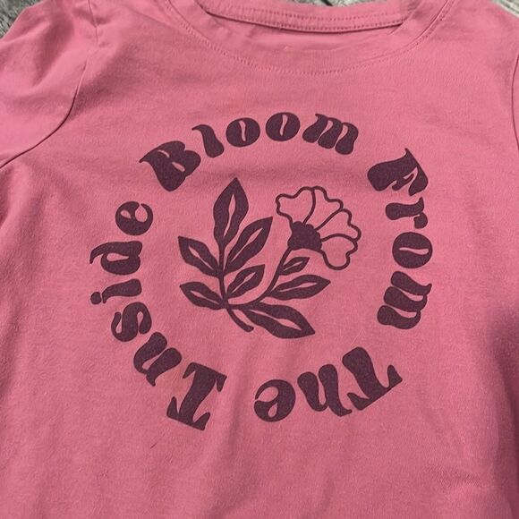 Kids Pink Graphic Long Sleeve Shirt - Picture 2 of 4